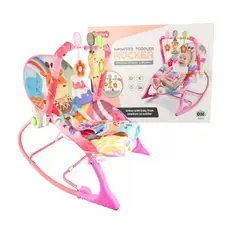 GENERICO - Silla Mecedora Vibradora Musical Y Anti Reflujo 3 En 1 Tiiba Color Rosa