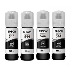 EPSON - Tinta 544 Negra para impresoras L1110 L3110 L3150 L4160 KITX4
