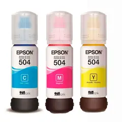 EPSON - Tinta 504 para impresoras L4150 L4160 L6161 L6171 KITX3
