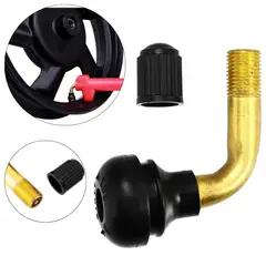 GENERICO - Valvula De Aire Curva 90 Grados Pvr50 Llanta Sellomatic