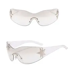 GENERICO - Gafas Lentes De Sol Envolventes Futuristas Para Hombre Mujer