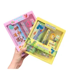 AGUGU STORE - Set Escolar Para Niños Con Estuche 12 Piezas Colores