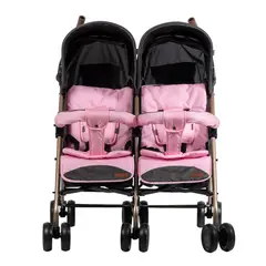 EBABY - Coche Paseador Gemelar DANTERO EB1264-1ROSA