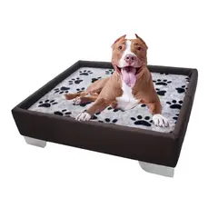 WOOD PETS - BASE CAMA EN MADERA ACOLCHADA PARA PERRO