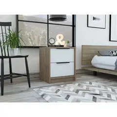 RTA MUEBLES - Mesa de noche kaia mmb 5347 miel+blanco