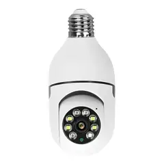 GENERICO - Cámara Lámpara De Seguridad Wifi 1080p Visión Nocturna E27
