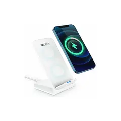 1HORA - Base Cargador Inalámbrico 10W GAR157 Blanca