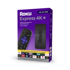 ROKU - Express 4k + Hd 3941 De Voz Negro