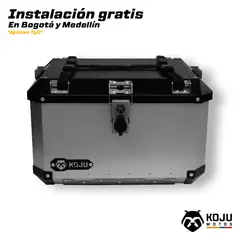 KOJU - Maletero en aluminio para moto-47L con accesorios