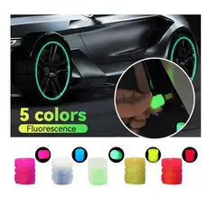 GENERICO - Tapa Válvula Fluorescente Efecto Luz Moto X2 U Amarillo