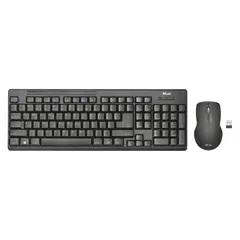 PRIMUS - Combo Teclado Mouse Trust Ziva Inalámbrico Ergonómico
