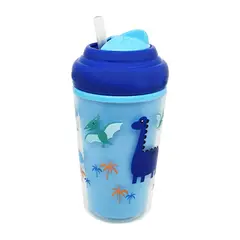 MULTILASER - VASO TERMICO CON PITILLO DE SILICONA COOL AZUL