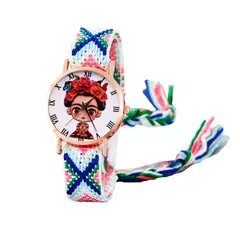 DAYOSHOP - Reloj Frida Tejido Hilos Artesanal Mujer Dama Estuche.