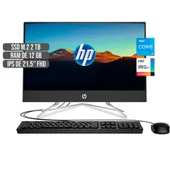 HP - TODO EN UNO INTEL CORE I5-1135G7 DISCO SSD 2TB RAM 12GB LED 21,5 FULL HD