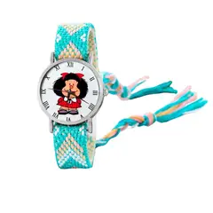 DAYOSHOP - Reloj Mafalda Tejido Hilos Artesanal Mujer Dama Estuche