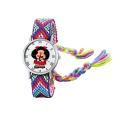 DAYOSHOP - Reloj Mafalda Tejido Hilos Artesanal Mujer Dama Estuche