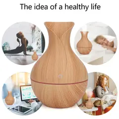 ONE PIXEL - Difusor Humidificador De Aromas Madera Jarron