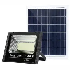 TECNOHOGAR JS - Lampara Solar Reflector Exteriores De 500w Control Remoto
