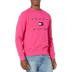 TOMMY HILFIGER - Buzo Hombre Sport Logo 100 Original Cuello Redondo