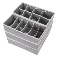 GENERICO - Organizador De Ropa Interior Y Medias Divisor Cajones Set X4