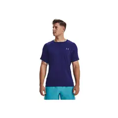 UNDER ARMOUR - Camiseta Hombre RUSH EMBOSS SS Azul