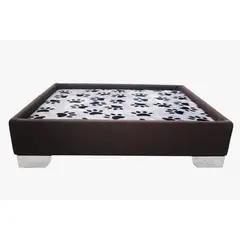 MAOS - BASE CAMA EN MADERA ACOLCHADA PARA PERRO
