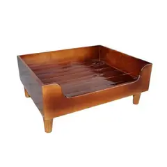 MAOS - BASE CAMA PARA MASCOTAS EN PINO CARAMELO