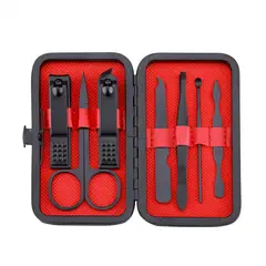 GENERICO - ESTUCHE MANICURE-PEDICURE SET X 7 PCS DE LUJO