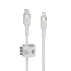 BELKIN - Cable USB-C a Lightning - 2M - Pro Flex - Blanco