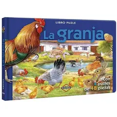 LEXUS - Libro Rompecabezas La Granja 48 Pzs- 4 Rompecabezas