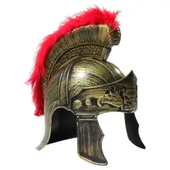 GENERICO - Casco Guerrero 300 Leonidas Gladiador Espartano Romano Pluma