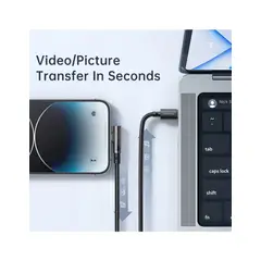 MCDODO - Cable Para iPhone Transparente De 90° Tipo C 36w 120 cm