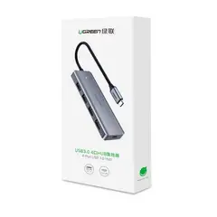 UGREEN - Adaptador Usb Tipo C A 4 Puertos Hub 70336