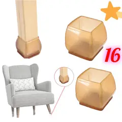 GENERICO - Set x16 Protectores patas de sillas o muebles forros silicona
