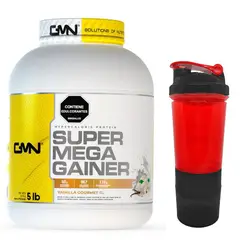 GMN - Super Mega Gainer 5Lb Vainilla Con Termo 3 en 1