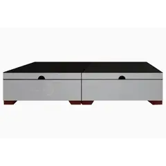 MAGIC CLASS - BASE CAMA BAÚL HIDRÁULICA DIVIDIDA 200x200 MICROFIBRA BLANCO