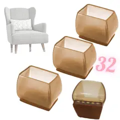 GENERICO - Protectores Antideslizantes patas sillas o muebles forro rectangular