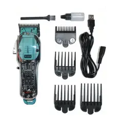 ZHOPI CO - Maquina Peluquera Profesional Transparente Inalambrica