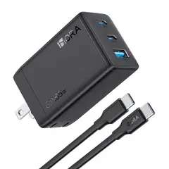 1HORA - Cargador 65W con Cable Tipo C 2M de Carga Rápida GAR322