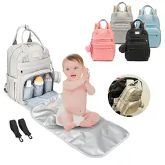 LANZURY IMPORTACIONES - PAÑALERA SENCILLA MONEDERO MULTIFUNCIONAL GRIS