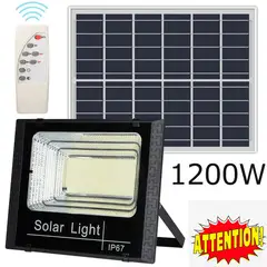 ONE PIXEL - Reflector Solar 1200w Lampara Led Panel Solar Control Remoto