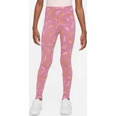 NIKE - Licra Niños Essential Midrise Ssnl Prn - Rosa