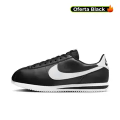 NIKE - Tenis Cortez Sportswear-Negro