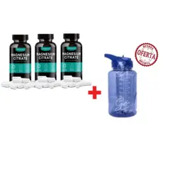 GENERICO - Citrato De Magnesio x 270 Capsulas + Botilito Motivacional 1L