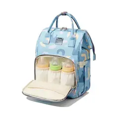 LANZURY IMPORTACIONES - PAÑALERA DE MATERNIDAD SENCILLA ESTAMPADA - AZUL