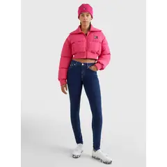 TOMMY HILFIGER - Jeans Nora Ceñidos De Talle Medio Con Efecto Desteñido Mujer Azul