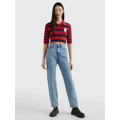 TOMMY HILFIGER - Jeans Azul De Corte Amplio X Miffy Para Mujer
