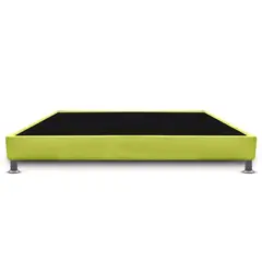 MAGIC CLASS - BASE CAMA CON PESTAÑA 100x190 MICROFIBRA VERDE