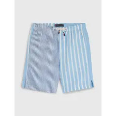TOMMY HILFIGER - Pantalón Corto De Rayas En Popelín Con Cordón Niño