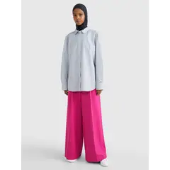 TOMMY HILFIGER - Camisa De Raya Diplomática De Algodón Para Mujer